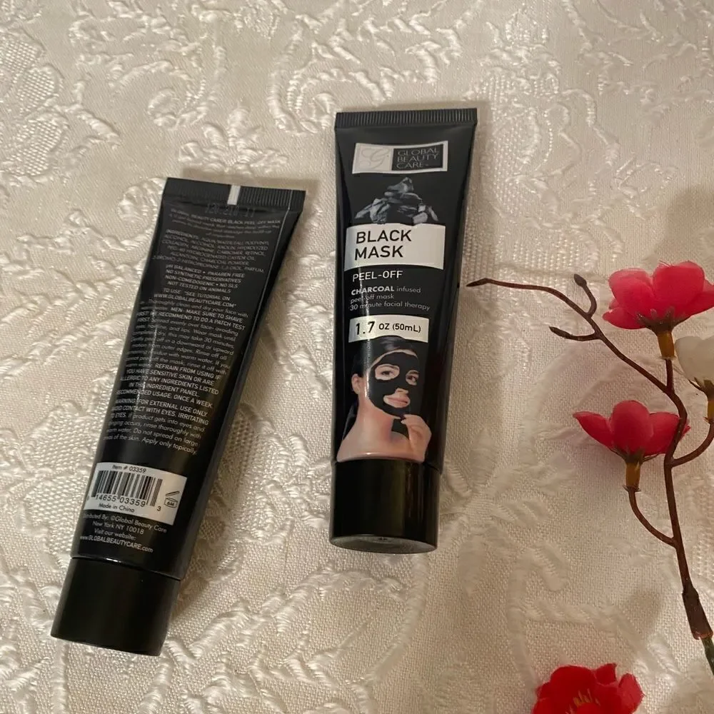 🛍Beauty Care Black Mask Charcoal infuse Peel -off Mask set of 2 1.7 OZ (50ml)